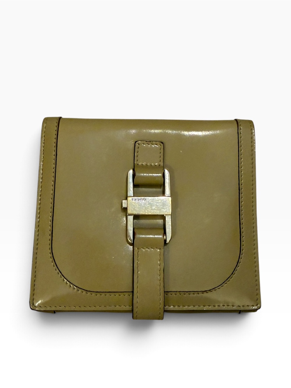 Gucci Olive Patent Leather Horsebit Bifold Wallet - Picture 2 of 7